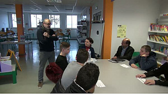 CPME 82 : Les élèves du collège Jean de Prades rencontrent Monsieur ALBERO Gérard, maître d'oeuvre - @CPMEoccitanie