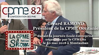Gérard RAMOND Président de la CPME Occitanie,  parle des entrepreneurs avec ses mots justes qui claquent @CPMEoccitanie #CPME82 @CPMEnationale