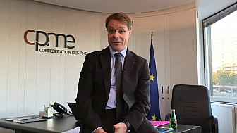 François Asselin présente PME ! by CPME, le 12 juin 2018 au Palais Brongniart