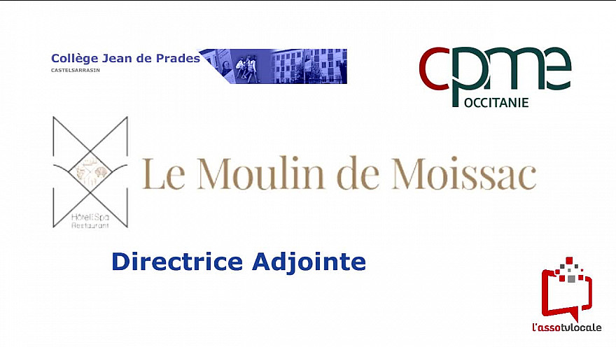 @CPMEoccitanie - des Jeunes du collège Jean de Prades de Castelsarrasin découvrent le métier de Directrice Adjointe  à  L'Hôtel & Spa Moulin de Moissac 82